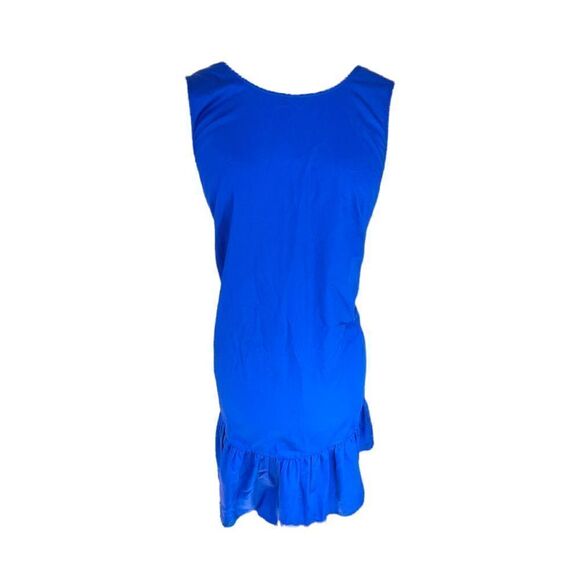 NWT J. Crew A-Line Bright Purple/Blue Halter Style Dress Size Small - Picture 1 of 4